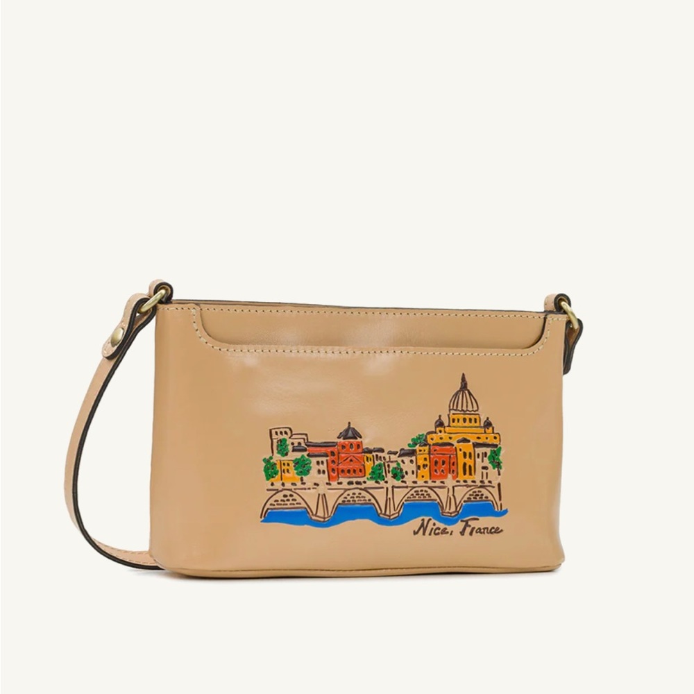 Patricia Nash Aimee Crossbody
Handpainted Landscape Tooled Leather